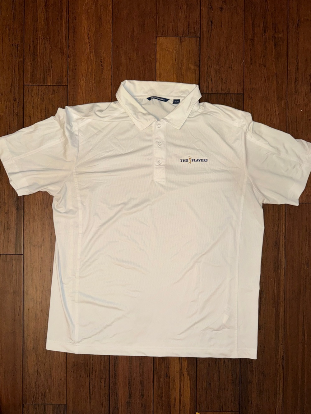 Cutter & Buck The Players White Performance Golf Polo XL